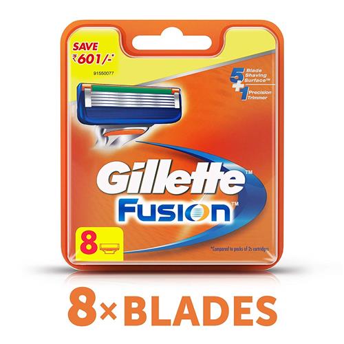 GILLETTE FUSION 8 CARTRIDGES....